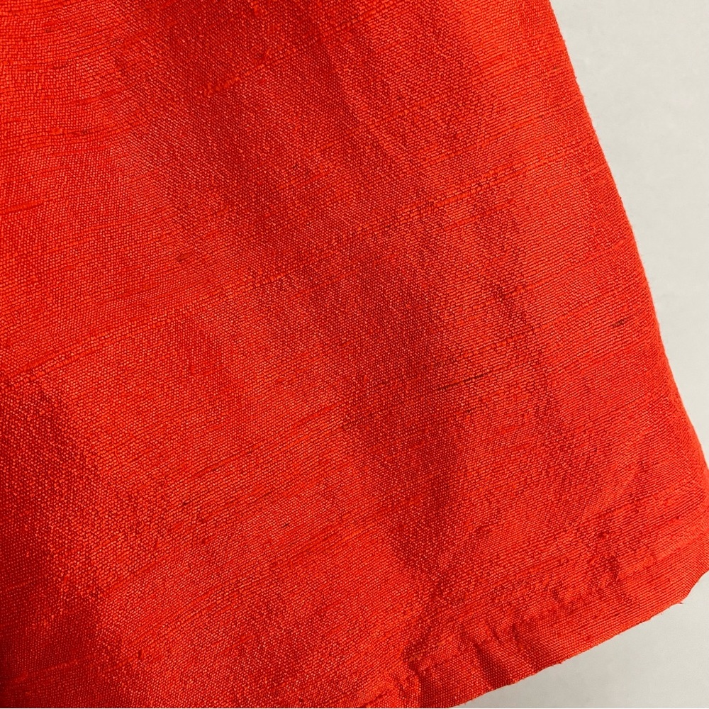 Vintage Caftan Dress Maxi Women‎ Kaftan Muumuu Elephants Reddish Orange Zip-Up - Picture 10 of 15